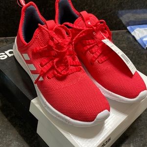 Red adidas cloud foam size 7 new